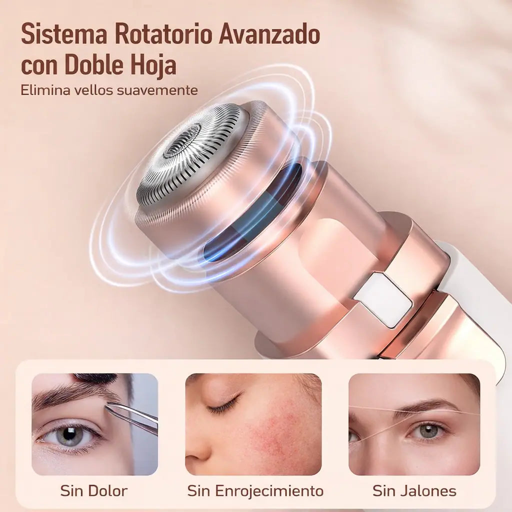 GlowSkin® – Depilador Facial sin Dolor 2 en 1