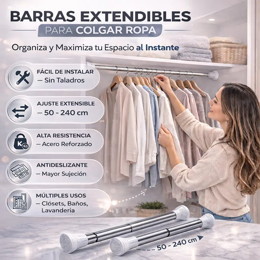Space Bar - Barras extensibles para colgar ropa