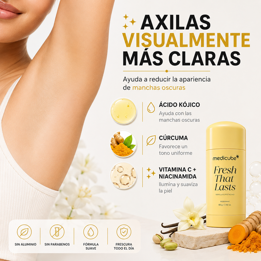 Medicube Desodorante y Despigmentante olor a Vanilla & Pistacho Fresh That Lasts