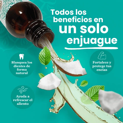 ENJUAGUE DESINTOXICACIÓN BUCAL GURUNANDA + RASPADOR DE LENGUA GRATIS